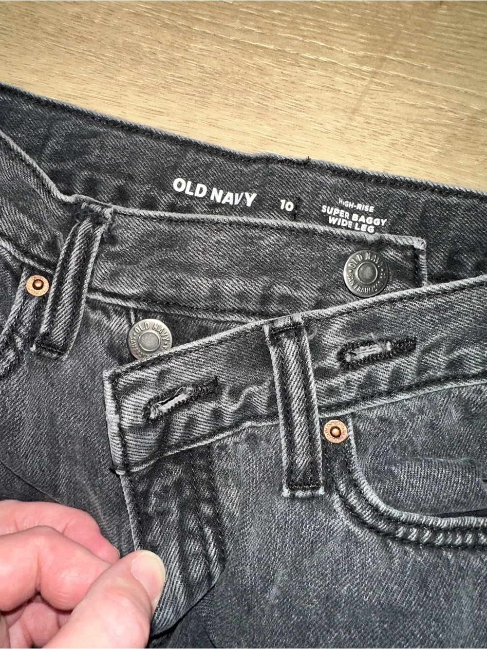 Old Navy Dark Indigo Wide-Leg Jeans